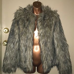 YOKI Faux Fur Jacket Coat